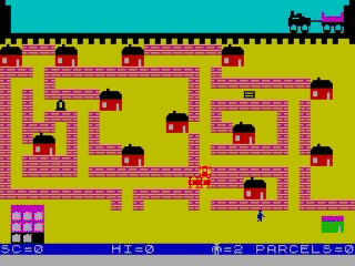 Pat the Postman screenshot 2 for ZX Spectrum